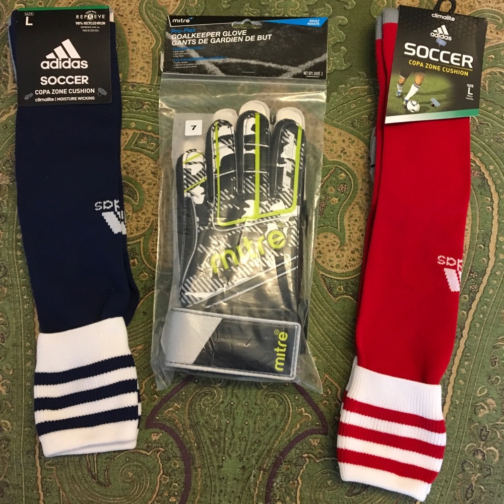 Soccer Socks And Goalie Gloves